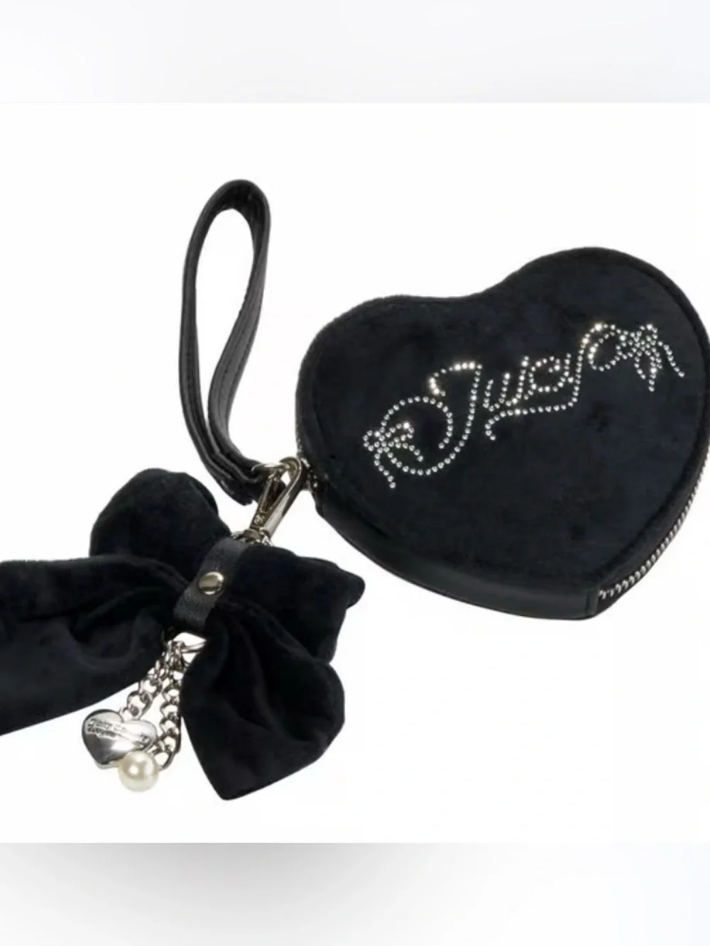 NWT Juicy Couture Never A Dull Moment Coin Purse in Liquorice (Black)